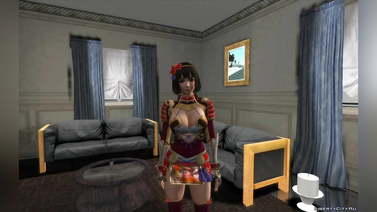 Naotora Ii en traje de DOA 5 / GTA San Andreas