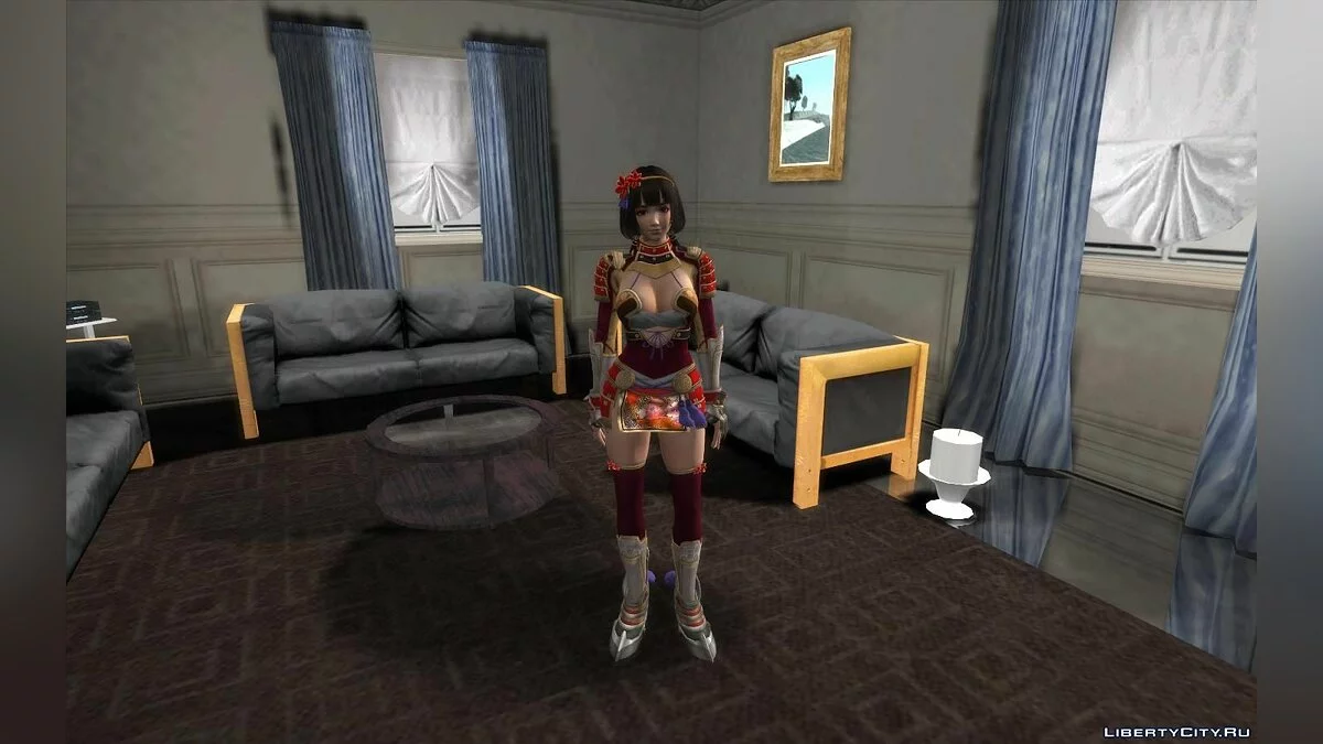 Naotora Ii en traje de DOA 5 / GTA San Andreas