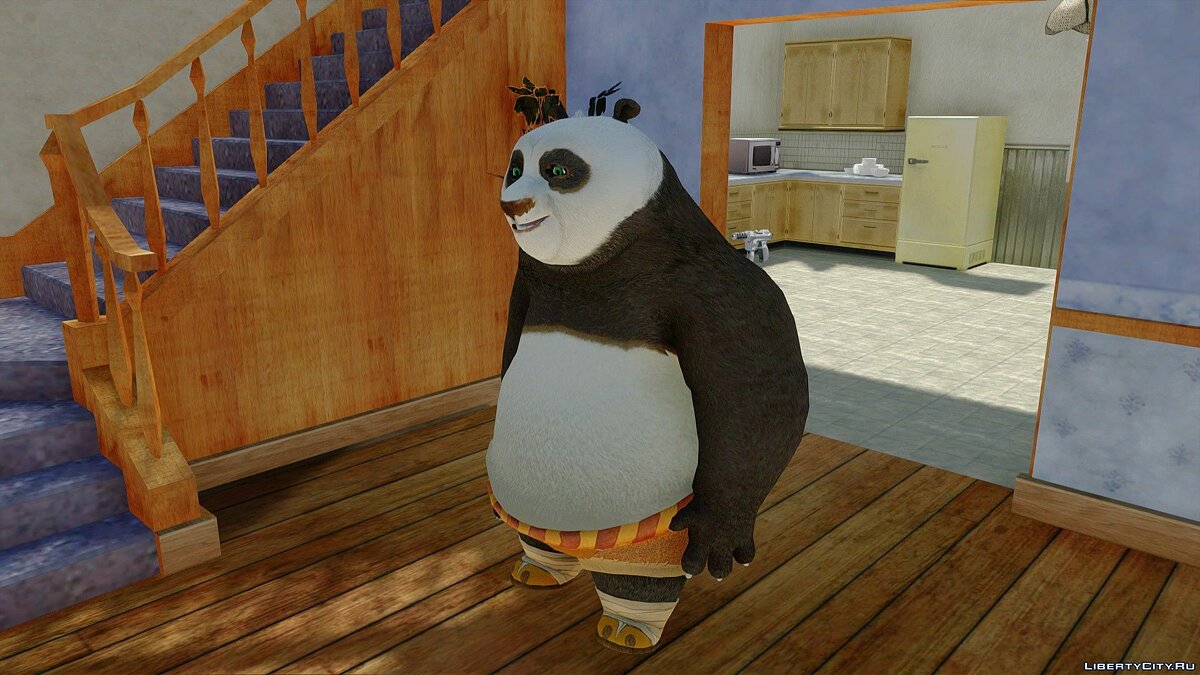 PS2 Grand Theft Auto San Andreas Kungfu Panda (Mods GTA San