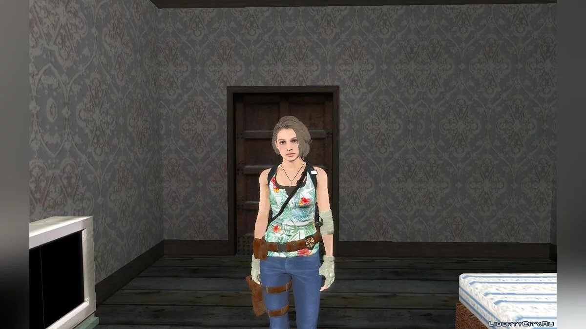 Jill du jeu Resident Evil 3 Remake / GTA San Andreas