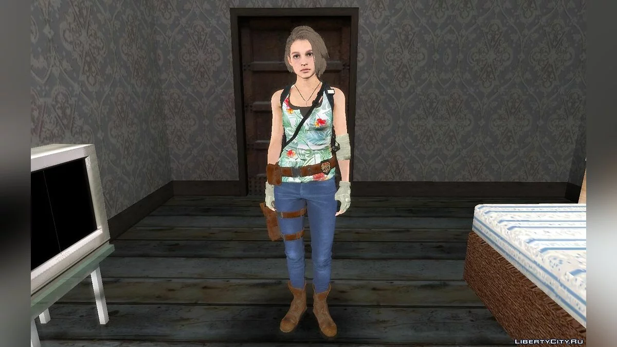 Jill du jeu Resident Evil 3 Remake / GTA San Andreas