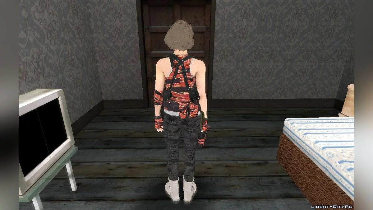 Jill du jeu Resident Evil 3 Remake / GTA San Andreas