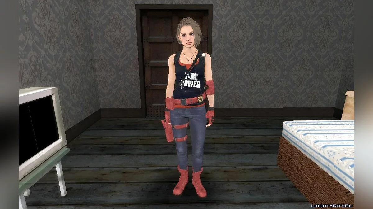 Jill du jeu Resident Evil 3 Remake / GTA San Andreas
