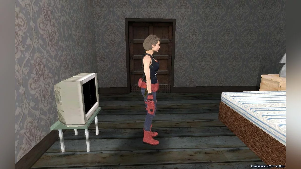Jill du jeu Resident Evil 3 Remake / GTA San Andreas