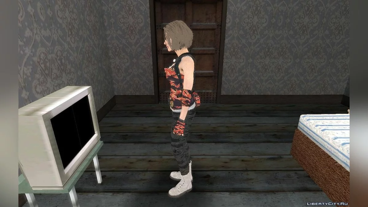 Jill du jeu Resident Evil 3 Remake / GTA San Andreas