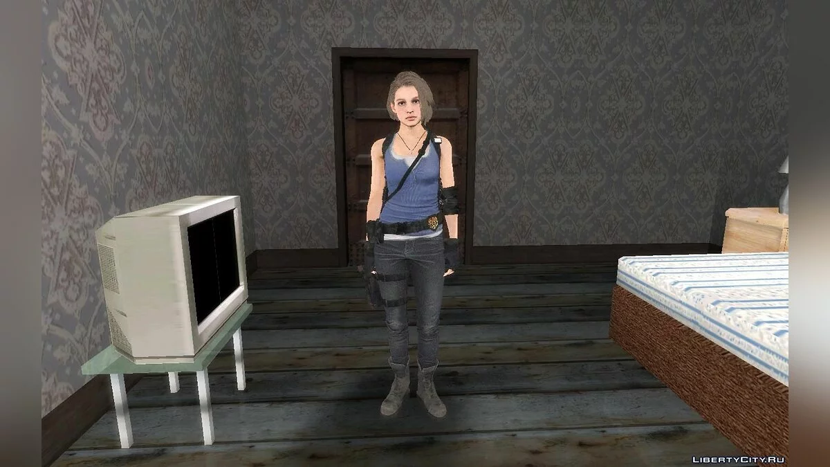 Jill du jeu Resident Evil 3 Remake / GTA San Andreas
