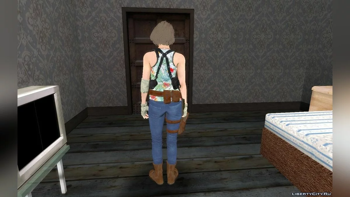 Jill du jeu Resident Evil 3 Remake / GTA San Andreas