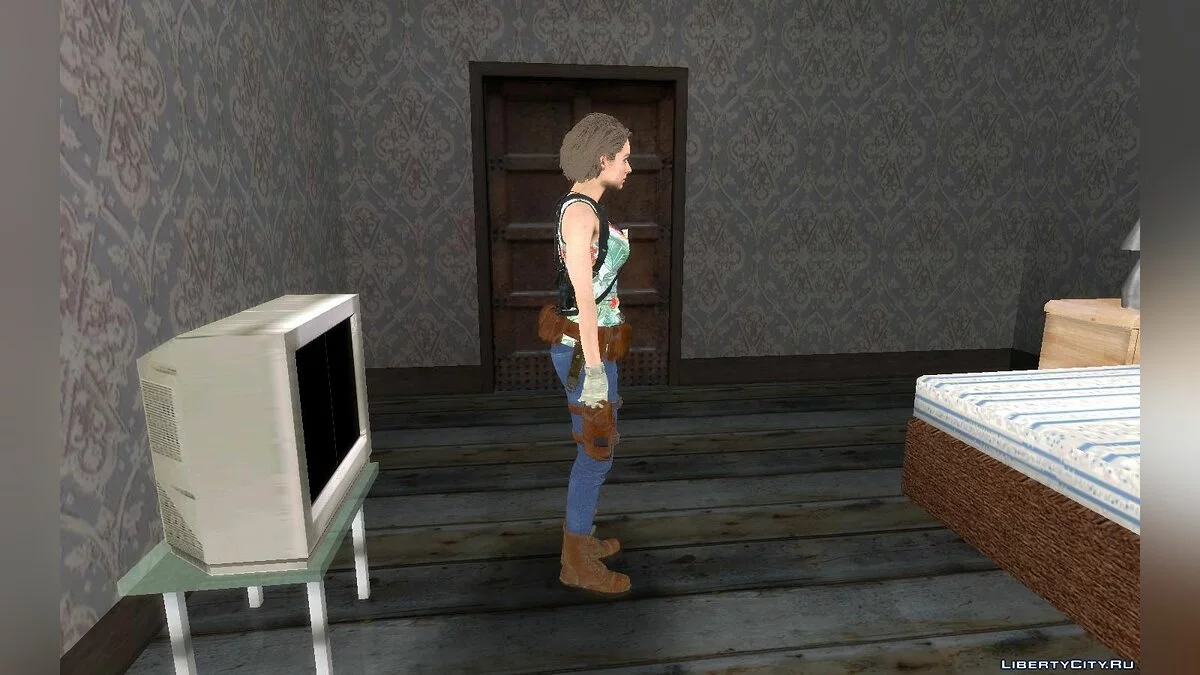Jill du jeu Resident Evil 3 Remake / GTA San Andreas