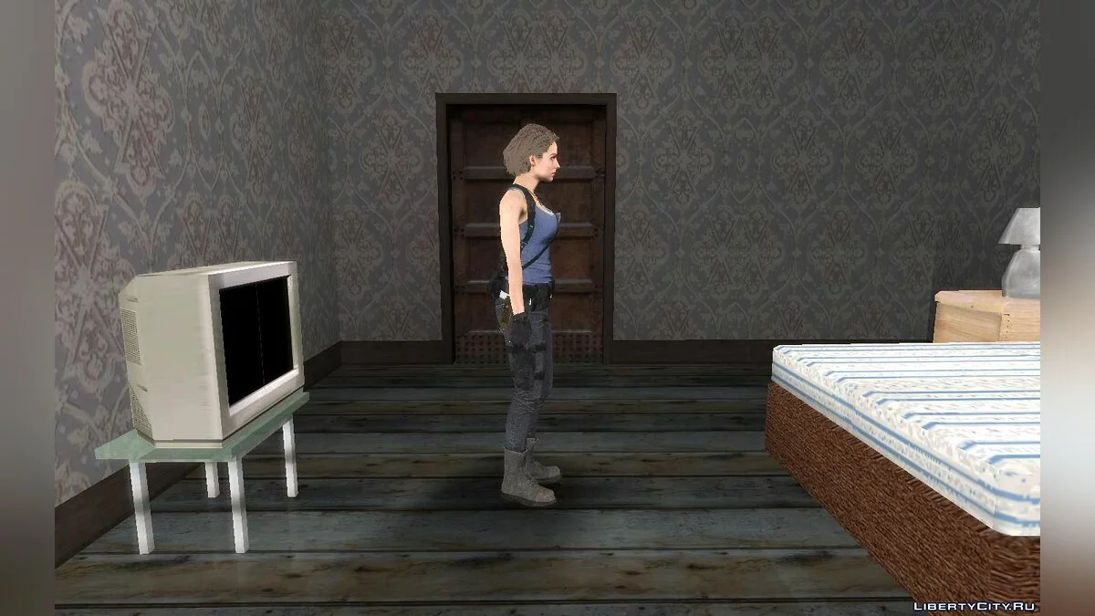 Jill du jeu Resident Evil 3 Remake / GTA San Andreas