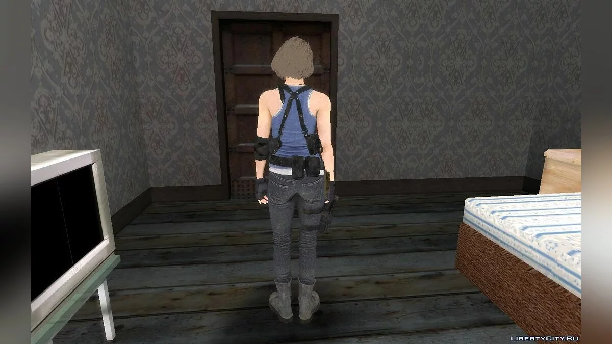 Jill du jeu Resident Evil 3 Remake / GTA San Andreas
