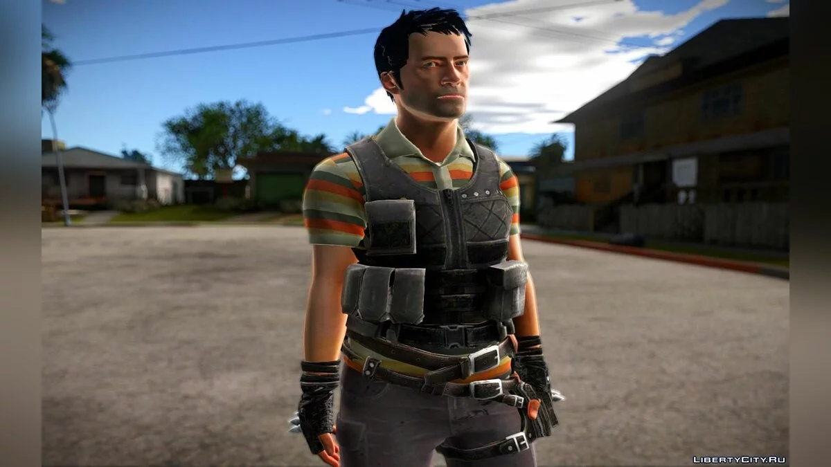 Два скіна з гри PUBG / GTA San Andreas