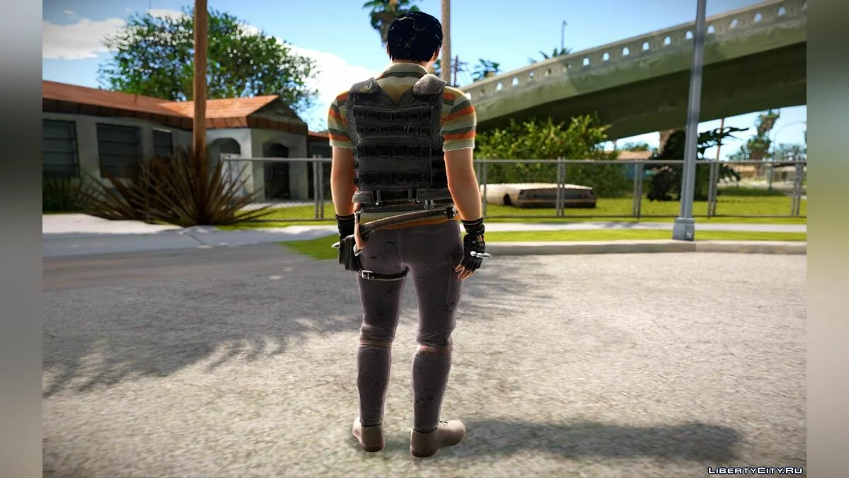 Два скіна з гри PUBG / GTA San Andreas