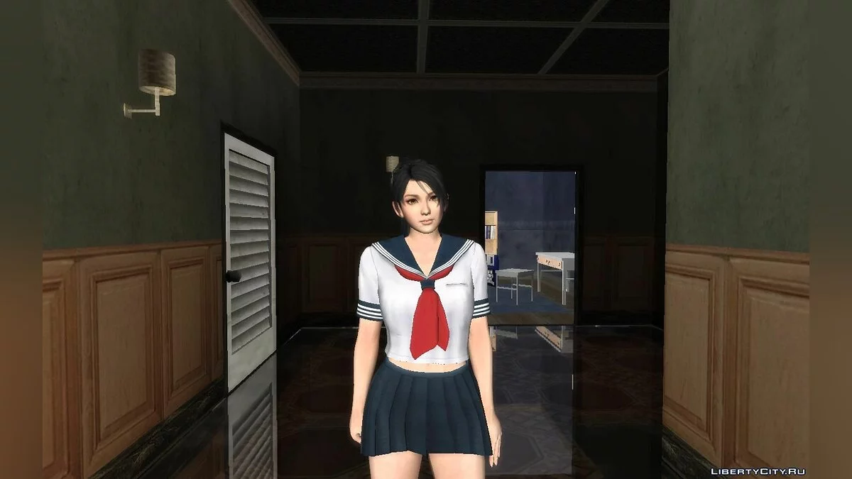 Momiji from DOA in Summer School Uniform / GTA San Andreas