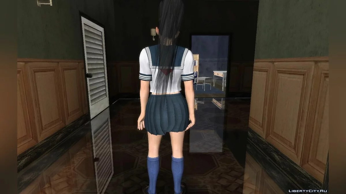 Momiji from DOA in Summer School Uniform / GTA San Andreas
