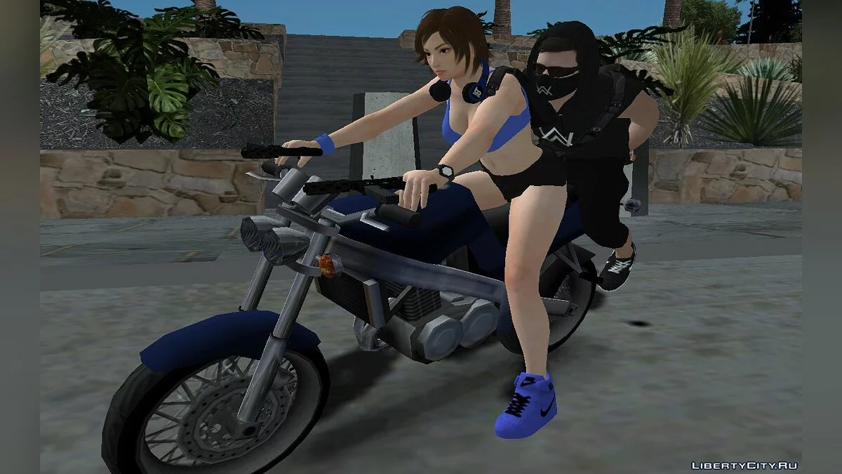 Azuka Kazama from Tekken in the Gym (I'm a Fighter) / GTA San Andreas