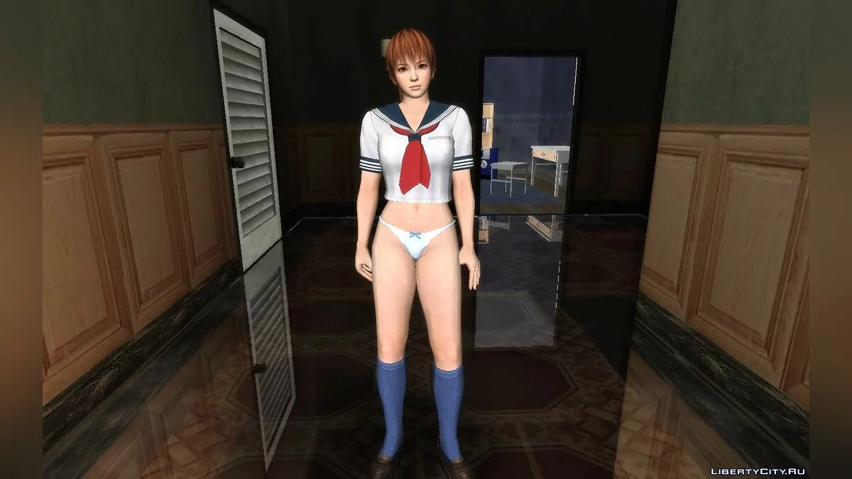 DOA Kasumi in Summer School Uniform / GTA San Andreas