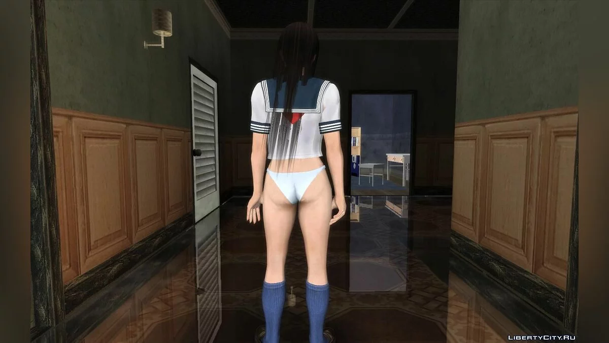 Кокоро из DOA в униформе летней школы / GTA San Andreas