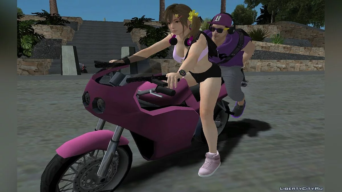 Misaki de DOAXVV en el gimnasio (Soy un luchador) / GTA San Andreas