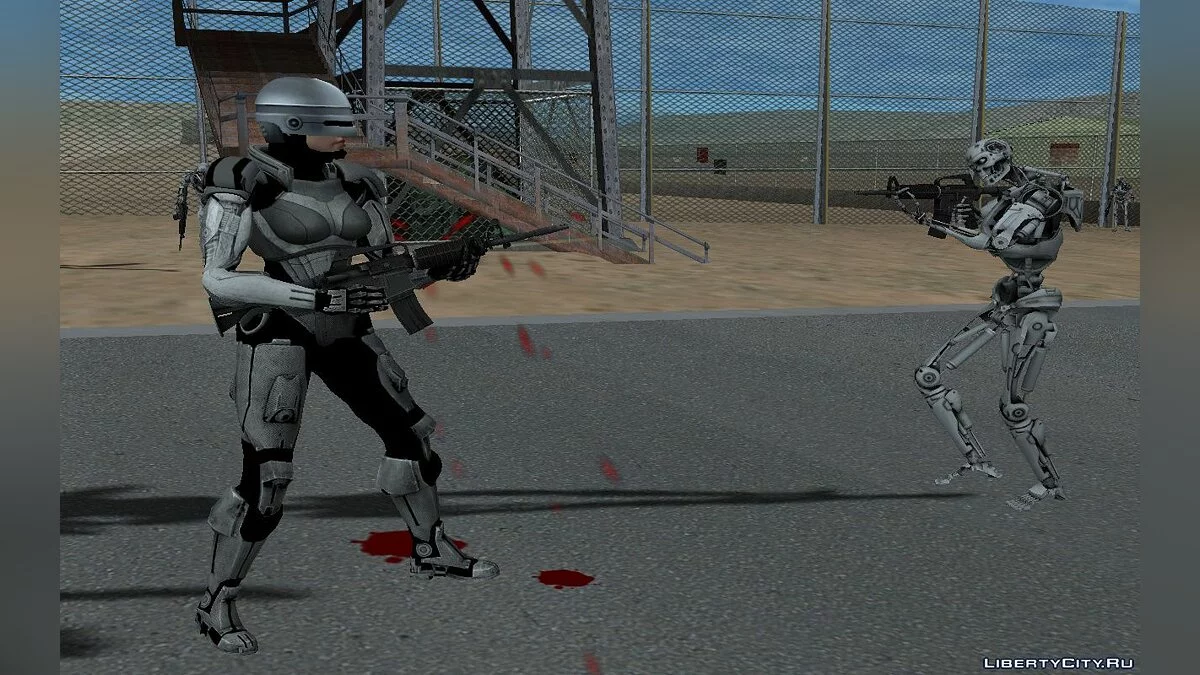 GTA 5 Chica-Robocop / GTA San Andreas