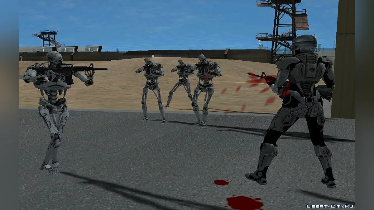 GTA 5 Chica-Robocop / GTA San Andreas