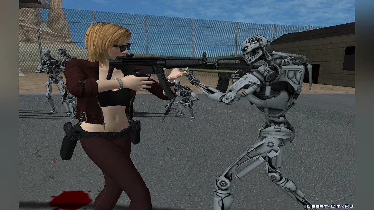 Colección de skins de GTA Online y DOA al estilo de Terminator / GTA San Andreas
