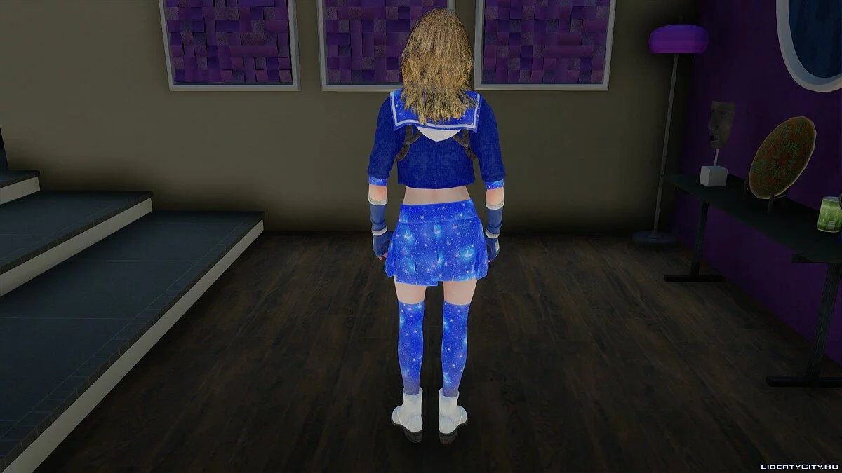 Becca Woollett im Schuloutfit aus Resident Evil Resistance / GTA San Andreas