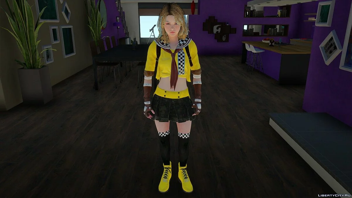 Becca Woollett im Schuloutfit aus Resident Evil Resistance / GTA San Andreas