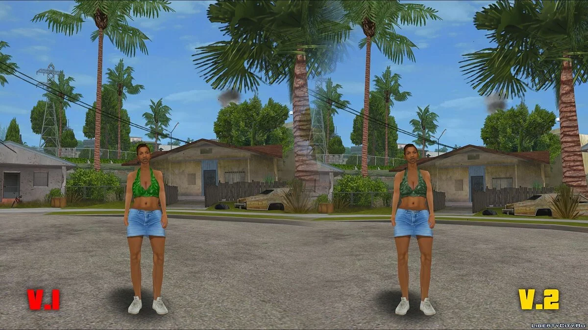 Original Main Characters Enhanced Smooth Textures [update #1] / GTA San Andreas