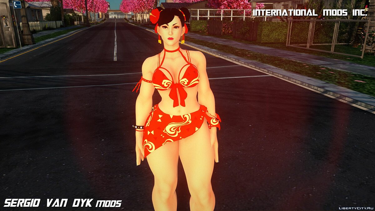 Download Chun Li C11 Vacation Pack for GTA San Andreas