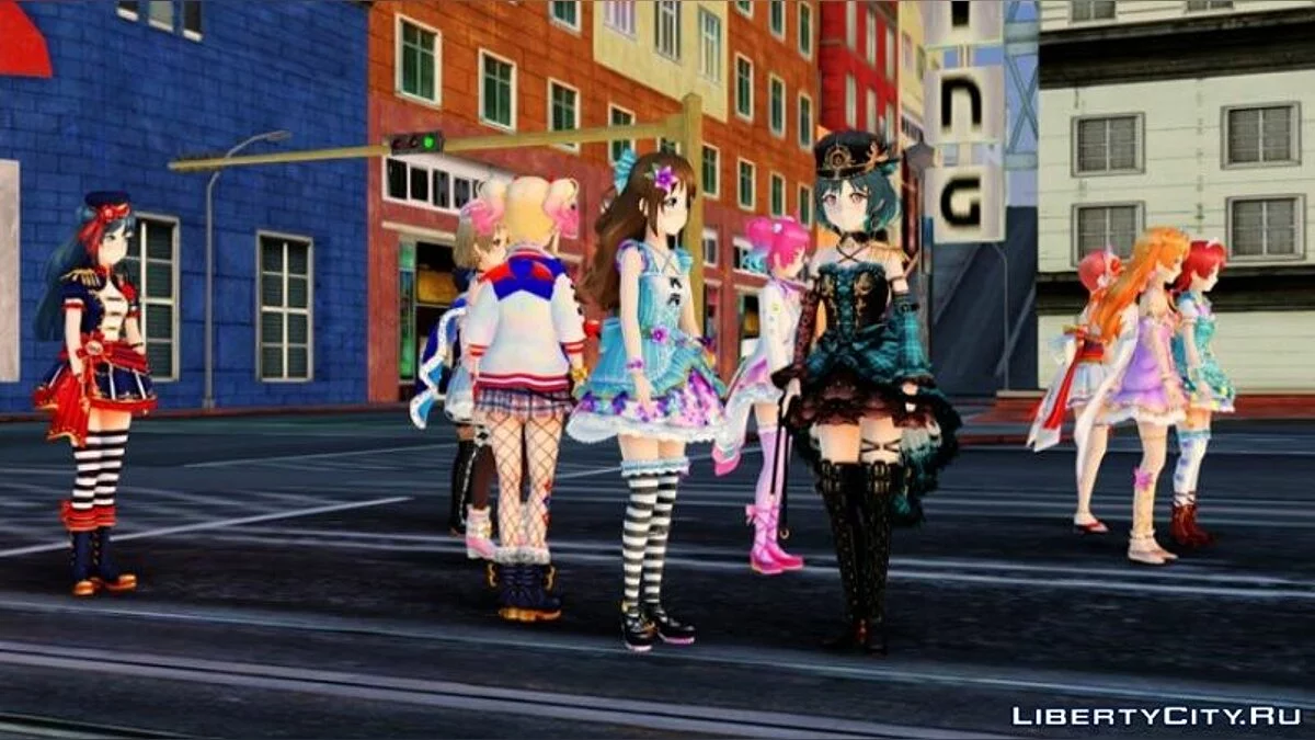 Love Live! Complete Festival URs - Skin Pack / GTA San Andreas