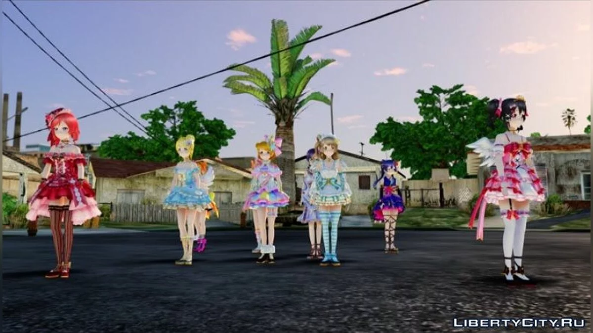 Love Live! Complete Festival URs - Skin Pack / GTA San Andreas