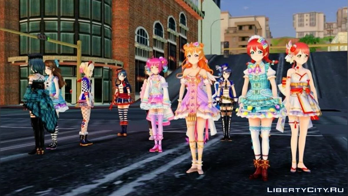 Love Live! Complete Festival URs - Skin Pack / GTA San Andreas