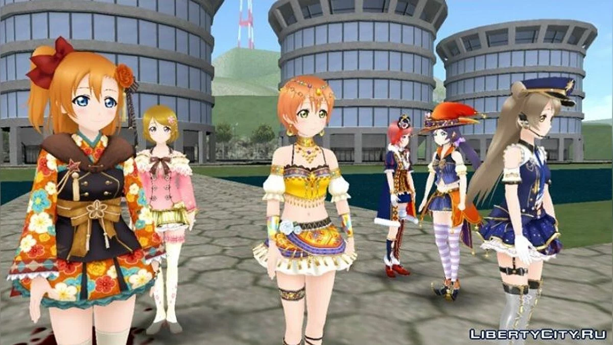 Love Live! Complete Initial URs - сборник скинов / GTA San Andreas
