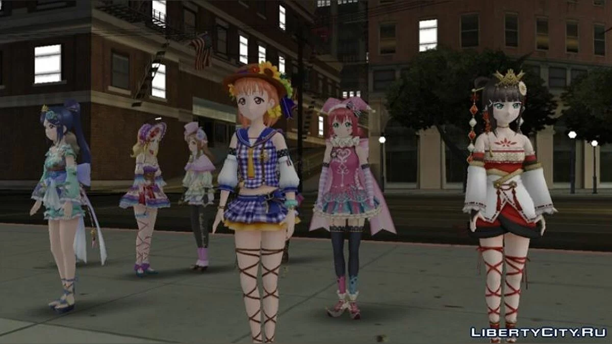 Love Live! Complete Initial URs - сборник скинов / GTA San Andreas