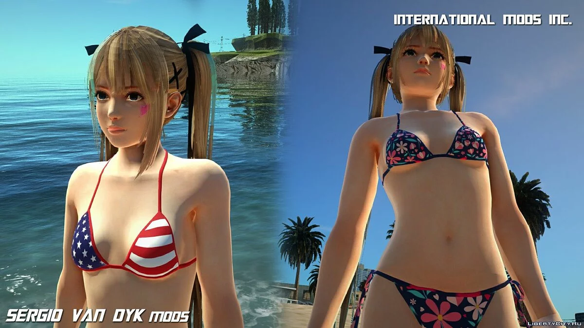 Pack Marie Rose en bikini de Dead or Alive Xtreme Venus Vacation / GTA San Andreas