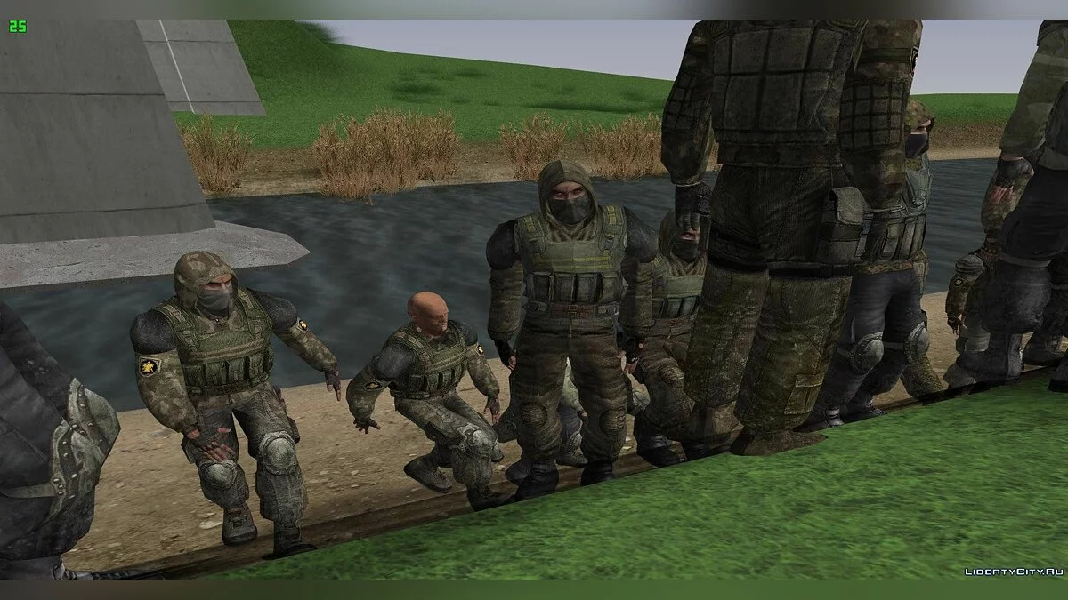 Grouping "Cleaners" from S.T.A.L.K.E.R / GTA San Andreas
