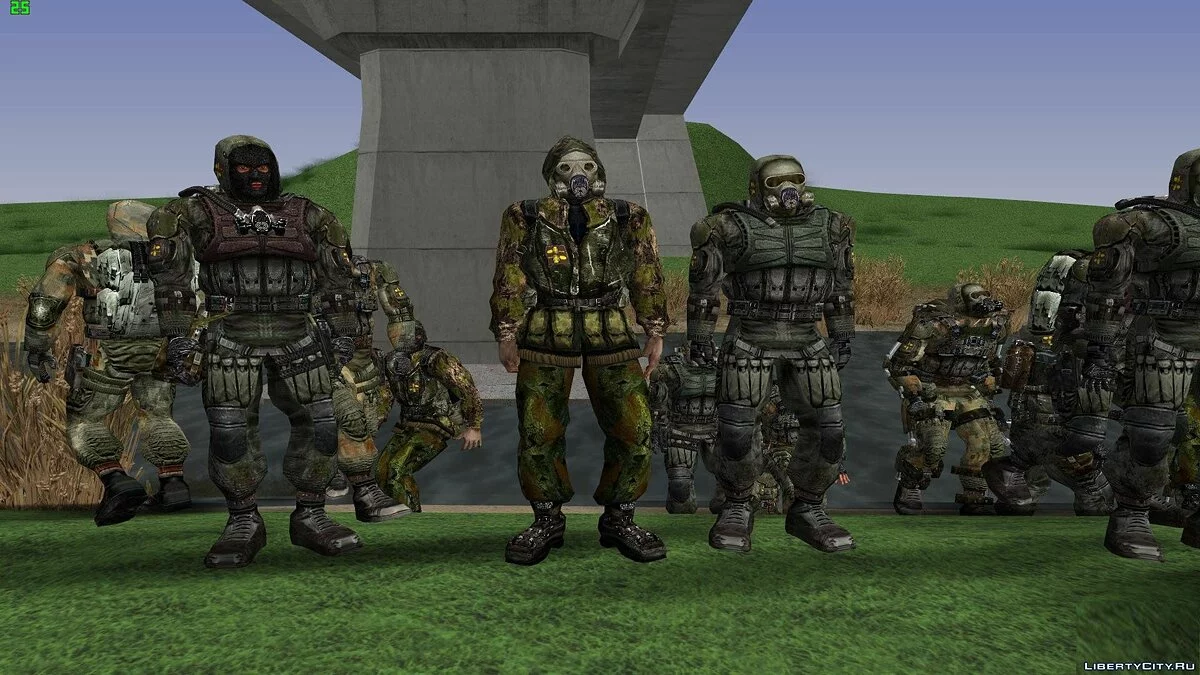 Grouping "Diggers" from S.T.A.L.K.E.R / GTA San Andreas