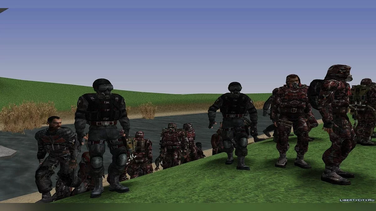 Le groupe "Rétribution" de S.T.A.L.K.E.R / GTA San Andreas