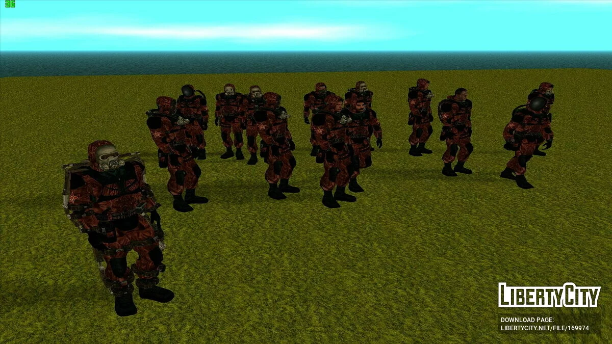 Группировка «Новый Союз» из S.T.A.L.K.E.R / GTA San Andreas