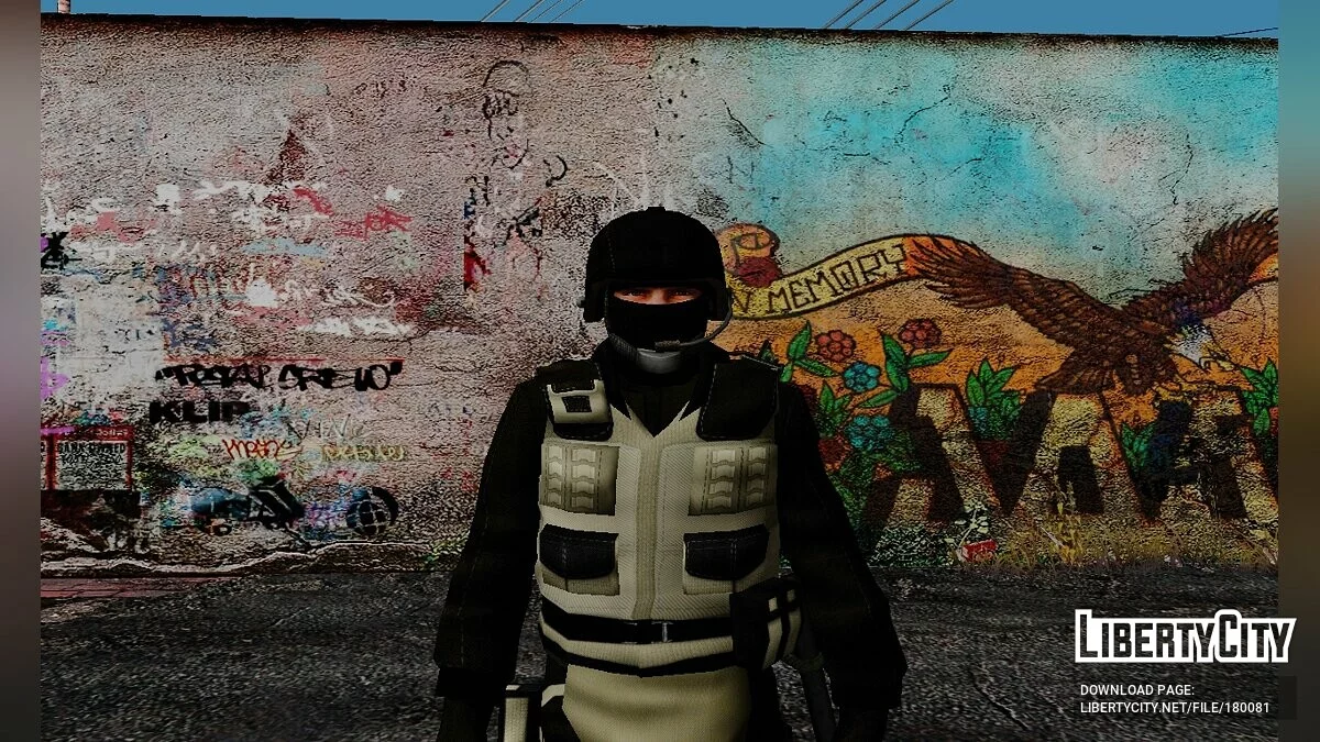 Special Forces and terrorists from Counter-Strike Source / GTA San Andreas