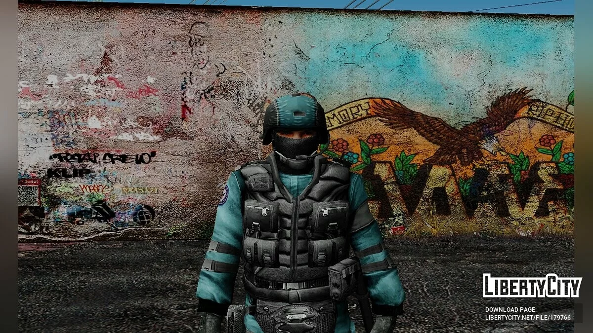 GSG9 із Counter-Strike Source / GTA San Andreas