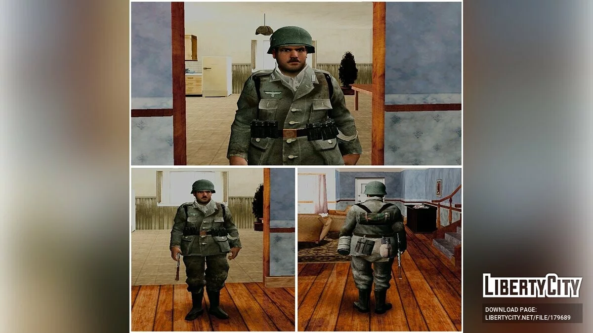 Німецькі солдати з Call of Duty 2 (Африка, Нормандія та Сталінград) / GTA San Andreas