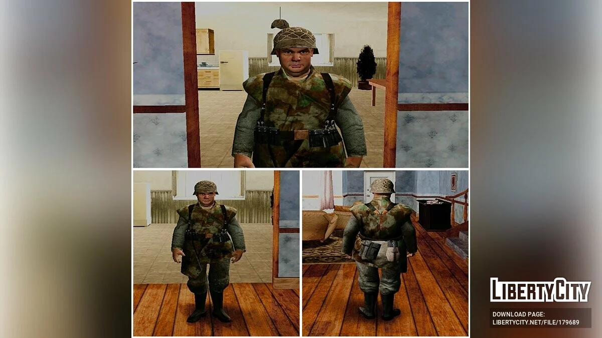Німецькі солдати з Call of Duty 2 (Африка, Нормандія та Сталінград) / GTA San Andreas