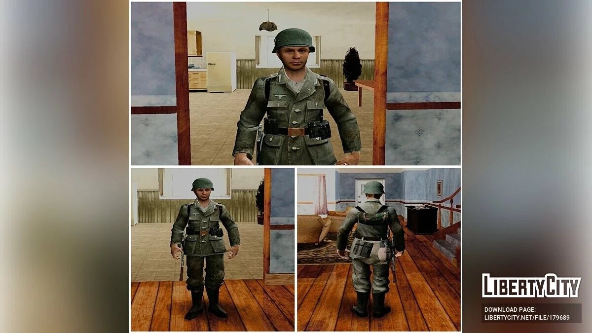 Німецькі солдати з Call of Duty 2 (Африка, Нормандія та Сталінград) / GTA San Andreas