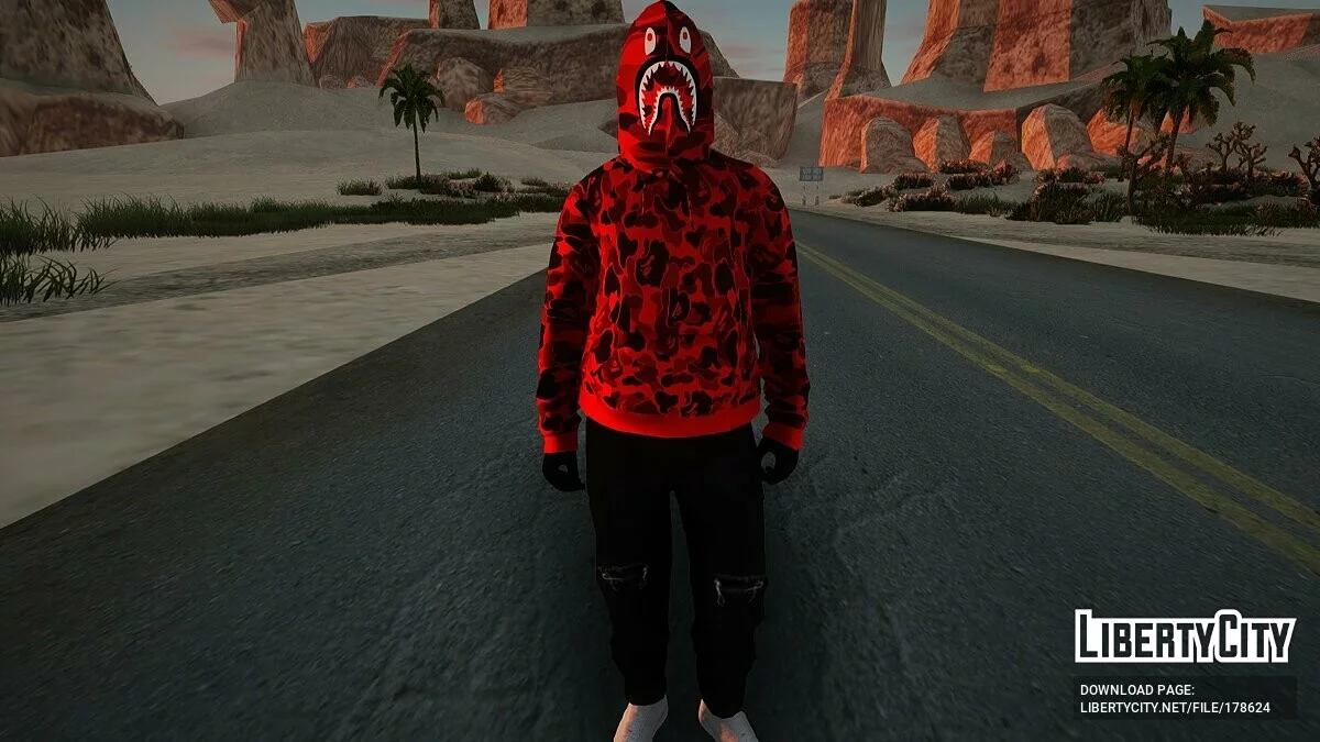Kumpulan Skin Bape Shark / GTA San Andreas