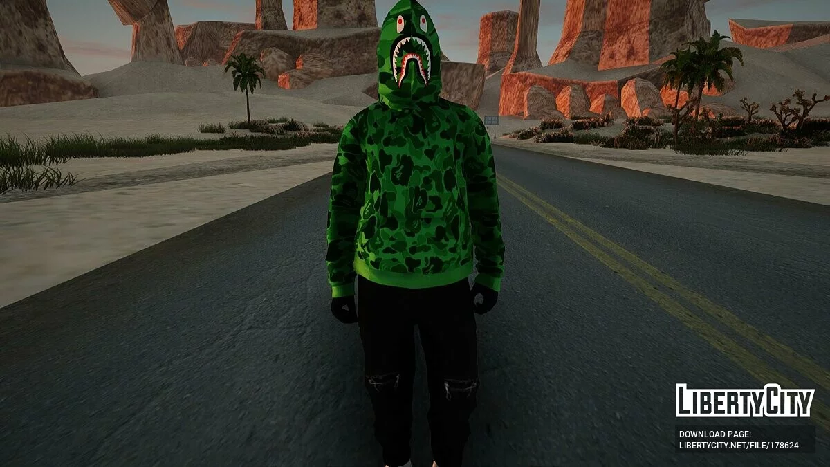 Kumpulan Skin Bape Shark / GTA San Andreas