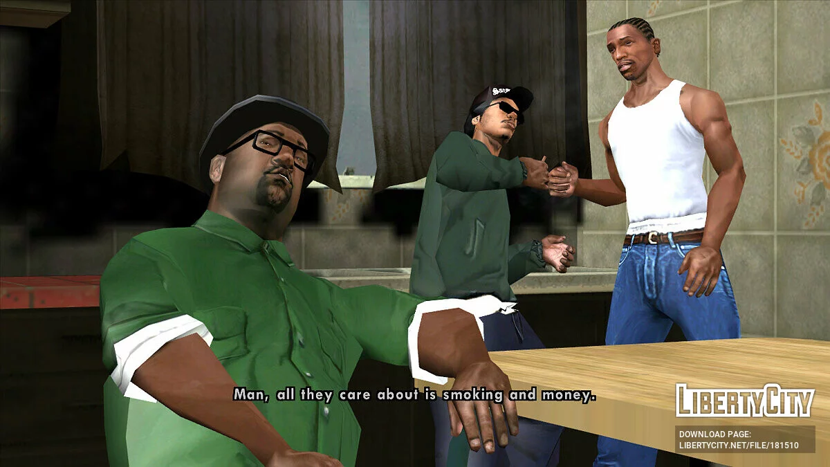 Verbesserte Charaktertexturen in Zwischensequenzen / GTA San Andreas
