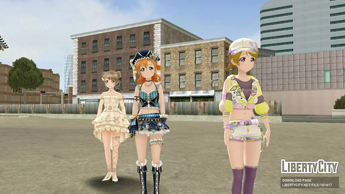 Збірка скінів з Love Live / GTA San Andreas