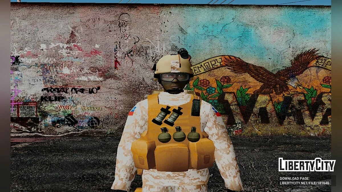 Збірка скінів солдатів з різних країн / GTA San Andreas
