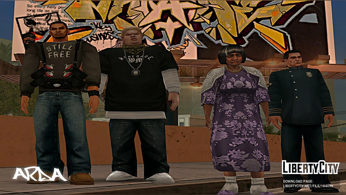 Skinpack from the game Marc Ecko's Getting Up / GTA San Andreas